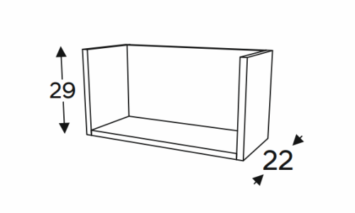 Kuchynská polica Mono Klasik PWF80