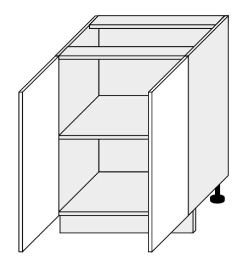 Kuchynská skrinka Platinum D11/60