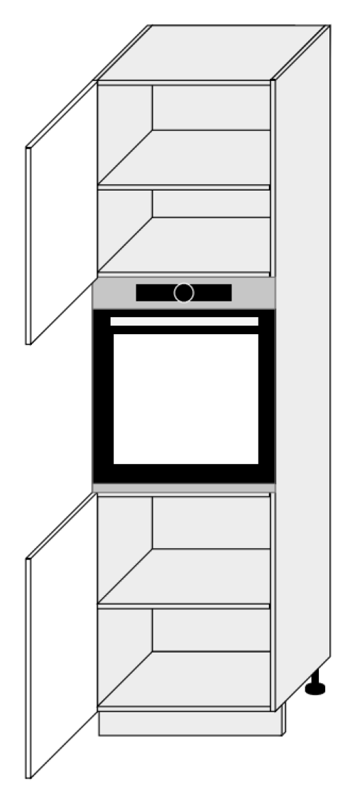 Kuchynská skrinka Rimini D14/RU/2D