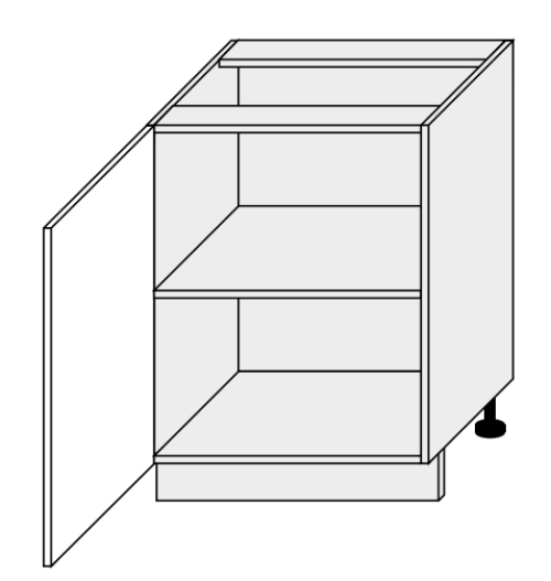 Kuchynská skrinka Brerra D1D/60