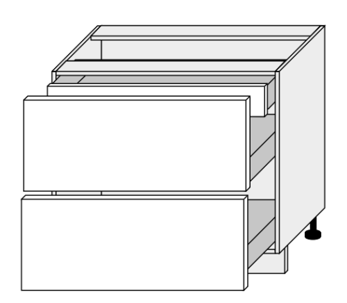 Kuchynská skrinka Rimini D2A/90/1A HETTICH