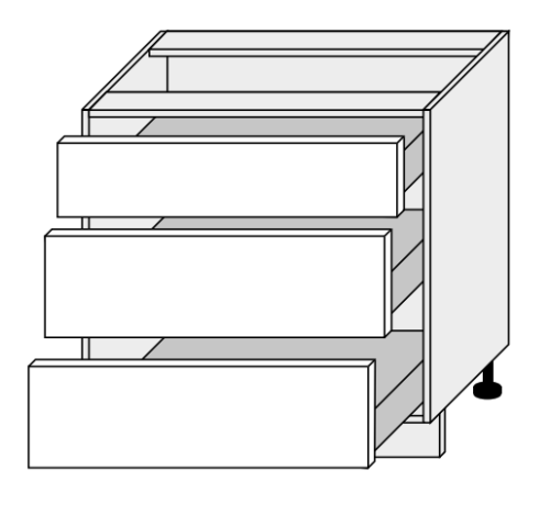 Kuchynská skrinka Brerra D3M/80