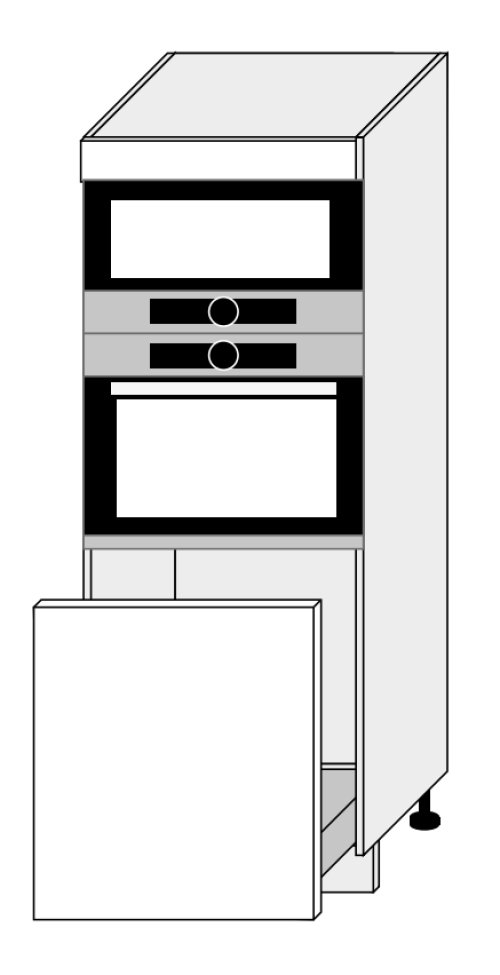 Kuchynská skrinka Platinum D5AM/60/154 spotrebičová