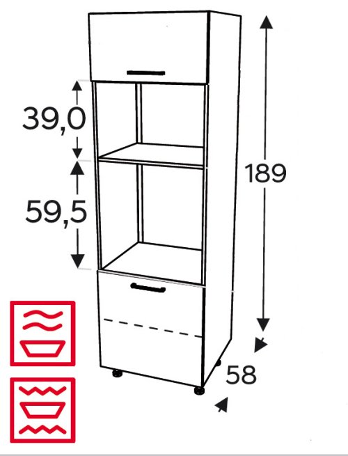 Kuchynská skrinka Mono Klasik SPM60